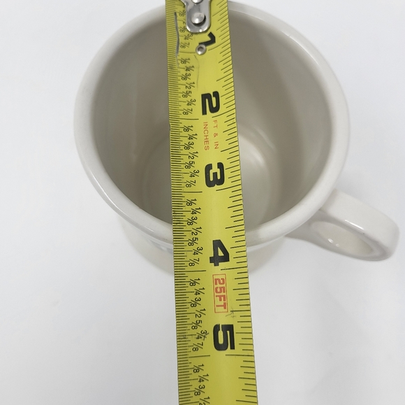 Anthropologie Monogram Mug J Typeface Black  Antique White Coffee Tea Home - Picture 9 of 10